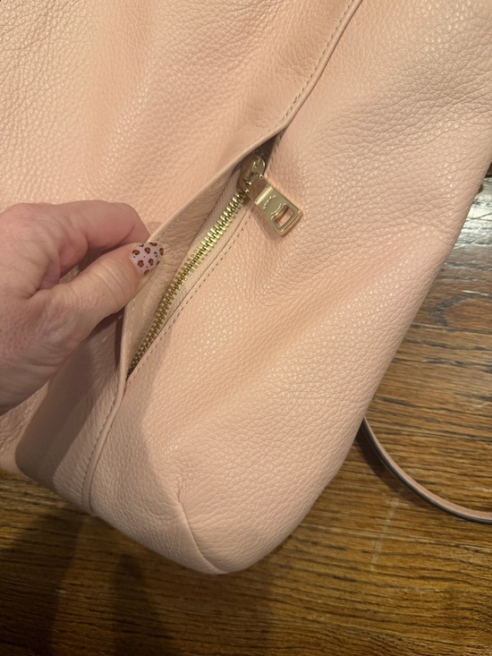 Coach Isabelle Pebble Leather Convertible Shoulder Crossbody blush pink - Picture 6 of 6